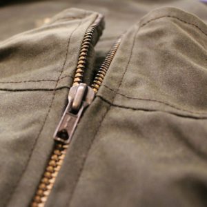 Zip neck for size adjustment