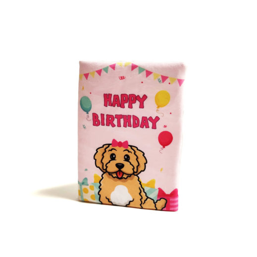 Birthday Card Pink Dog
