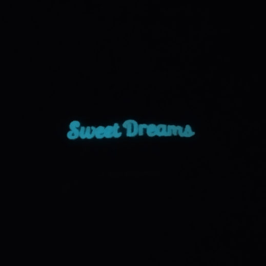 Sweet Dreams Glow in the Dark Bone - Baby Blue