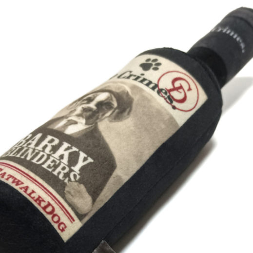 K9 Crimes Barky Blinders Wine Bottle
